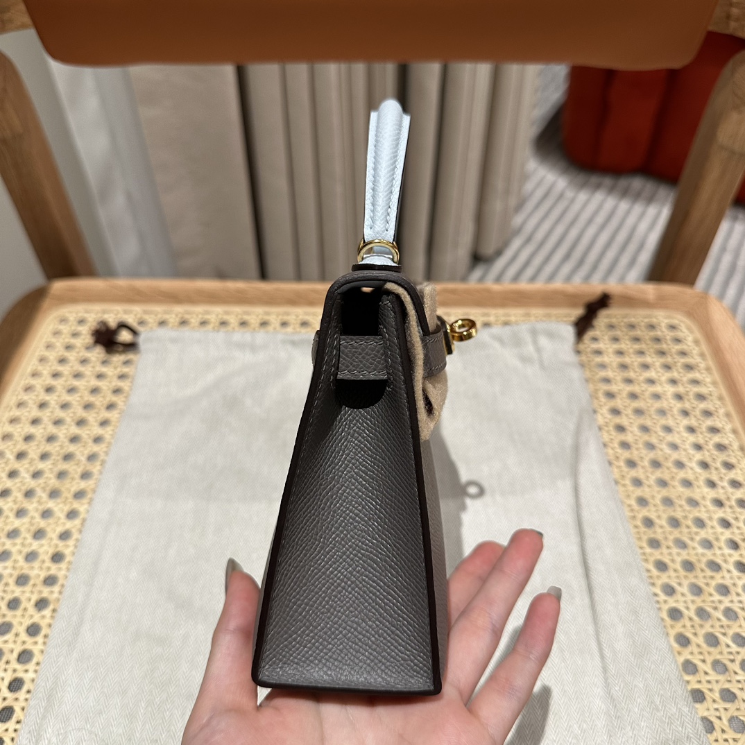 Handbags Hermes mini Kelly size:19cm - vstockx