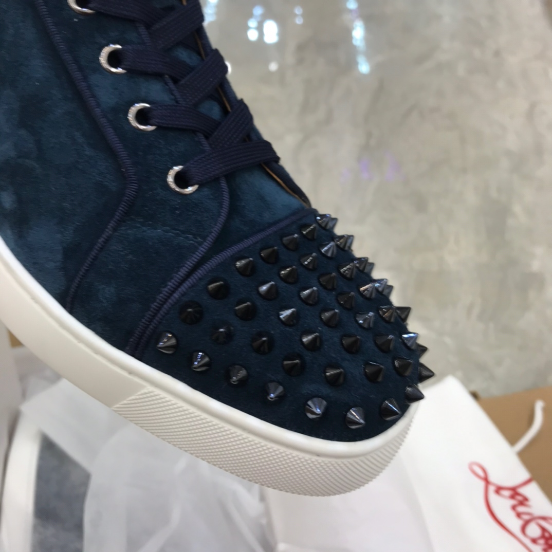 Christian Louboutin Louis Junior Spikes Orlato Flat Sneakers 39 - vstockx
