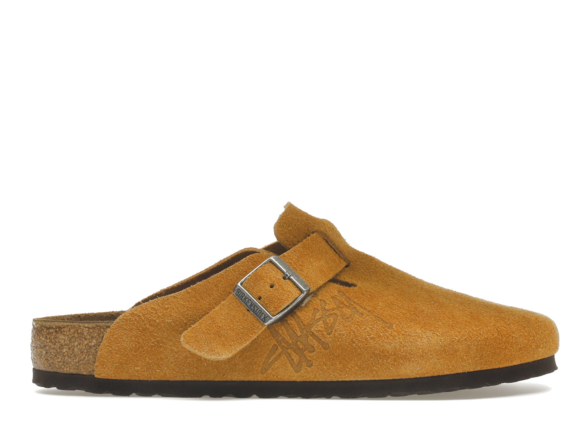 Birkenstock Boston Clog Stussy Caramel (2021) - vstockx