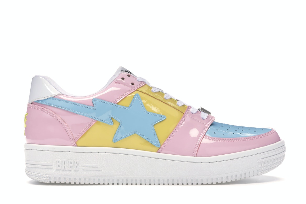 A Bathing Ape Bape Sta Low Tri-Color Pink (2018) - vstockx