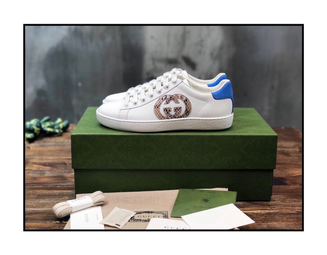 Gucci Ace Interlocking GG Snake (W) - vstockx