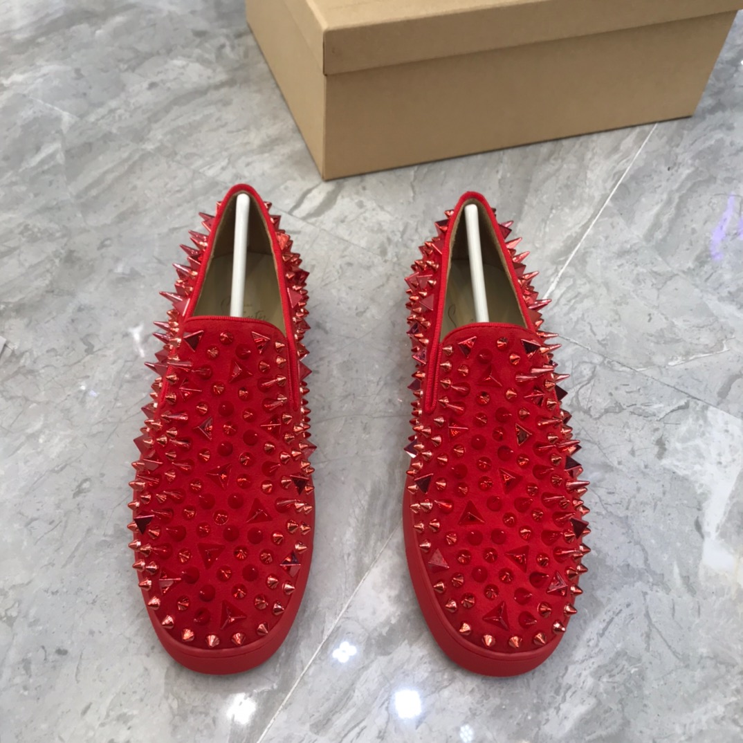 Christian Louboutin Louis Junior Spikes Orlato Flat Sneakers 64 - vstockx