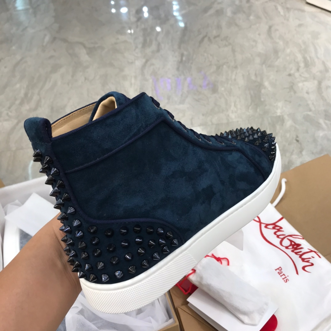 Christian Louboutin Louis Junior Spikes Orlato Flat Sneakers 39 - vstockx