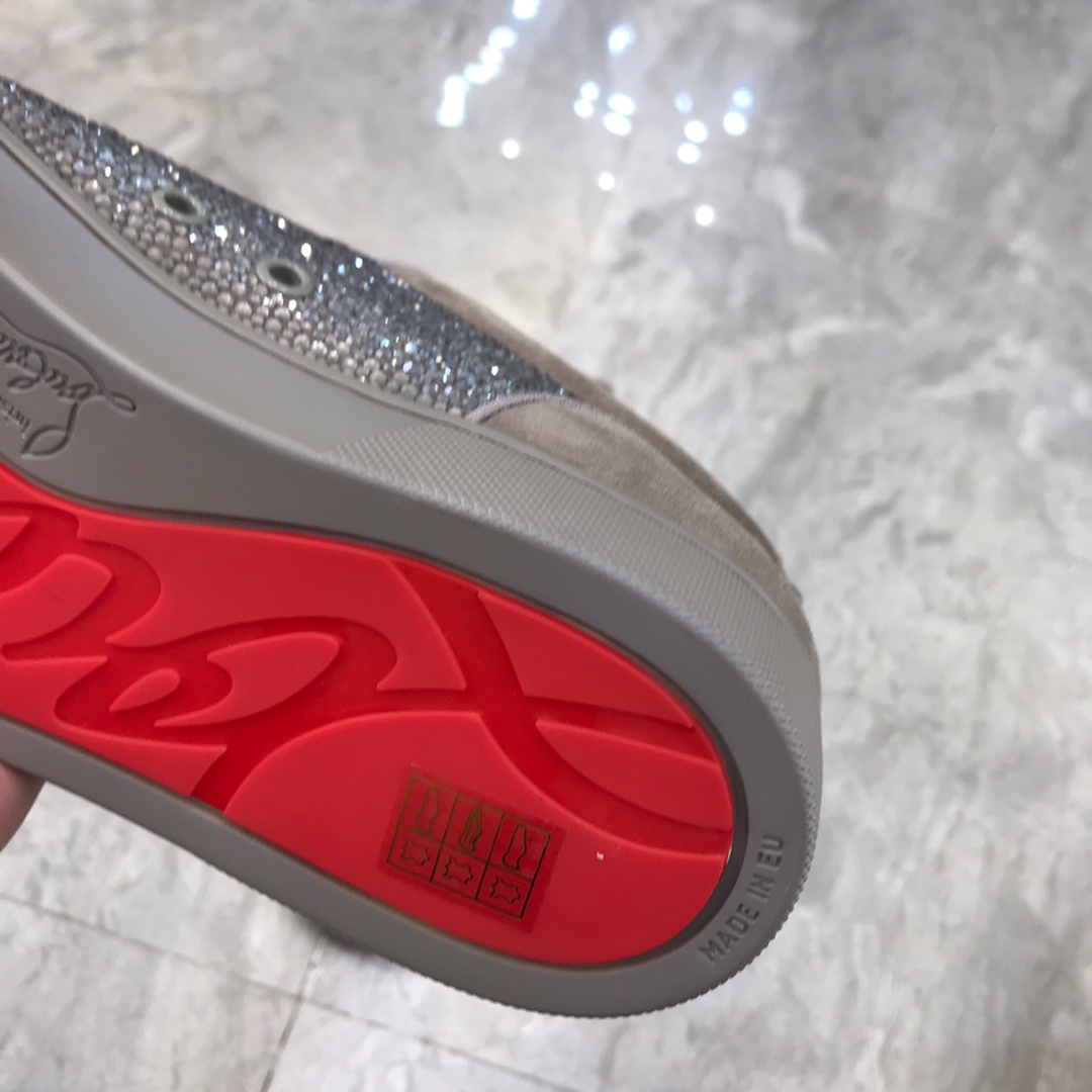 Christian Louboutin Louis Junior Spikes Orlato Flat Sneakers 62 - vstockx