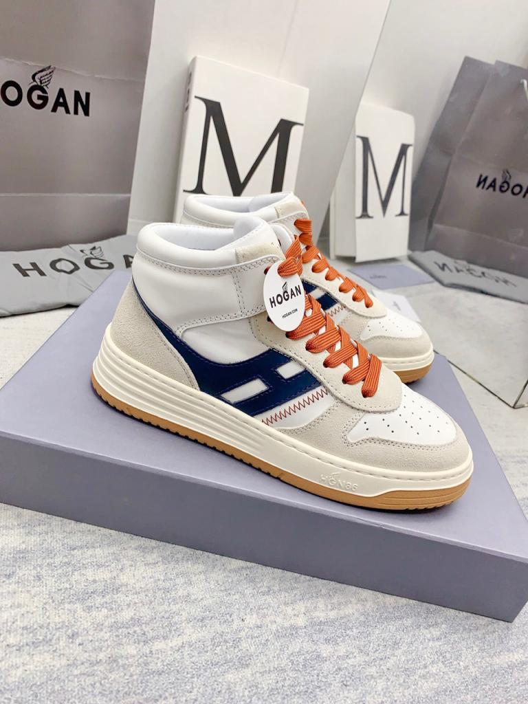 Hogan H630 High Top White Grey Blue - vstockx