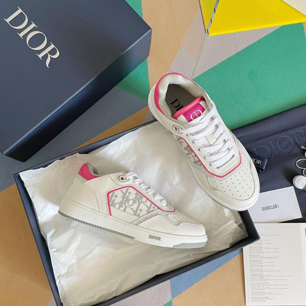 Dior B27 Low White Neon Pink - vstockx