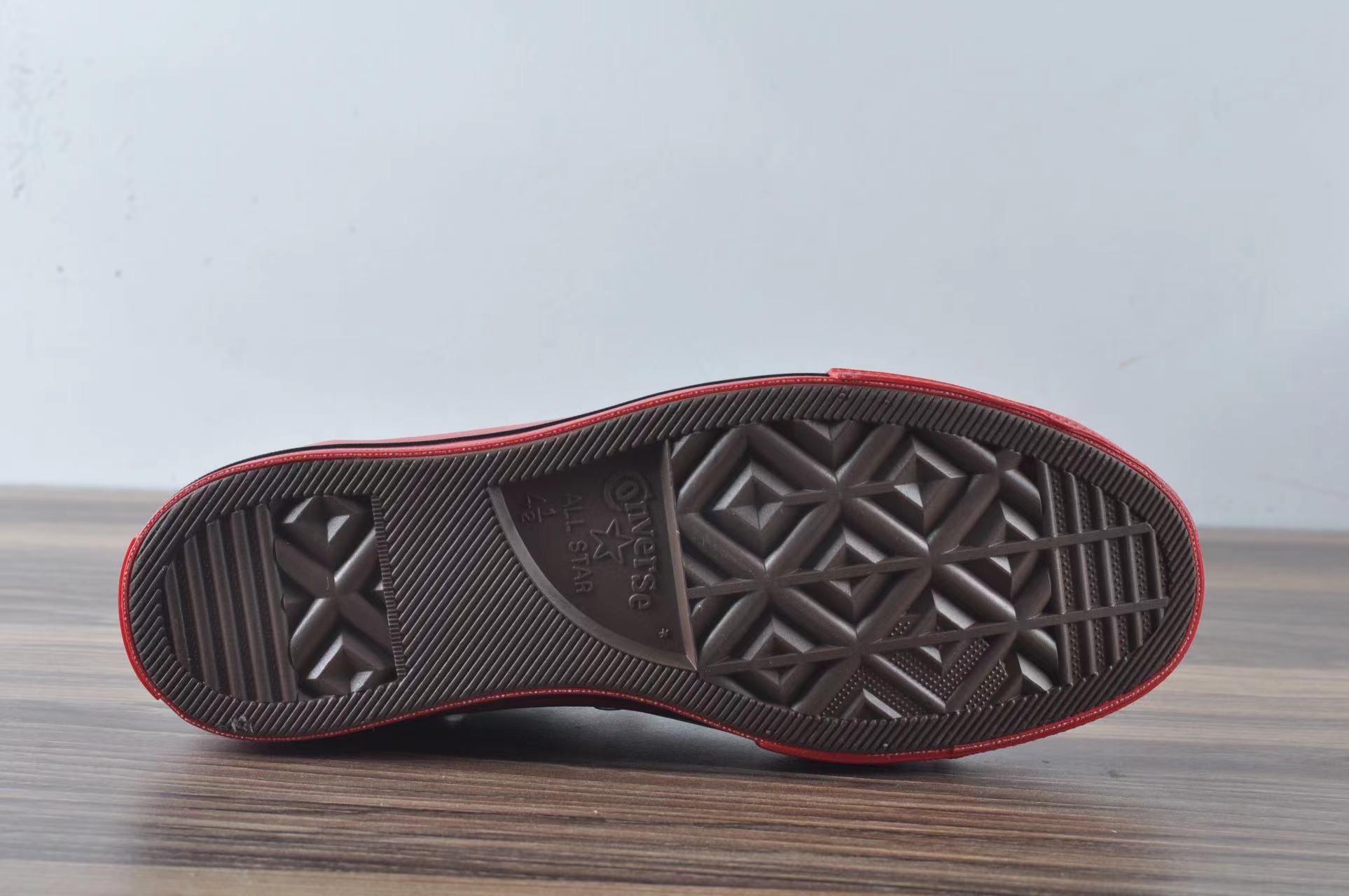 Converse Chuck Taylor All-Star 70 Ox Comme des Garcons PLAY Black Red Midsole - vstockx