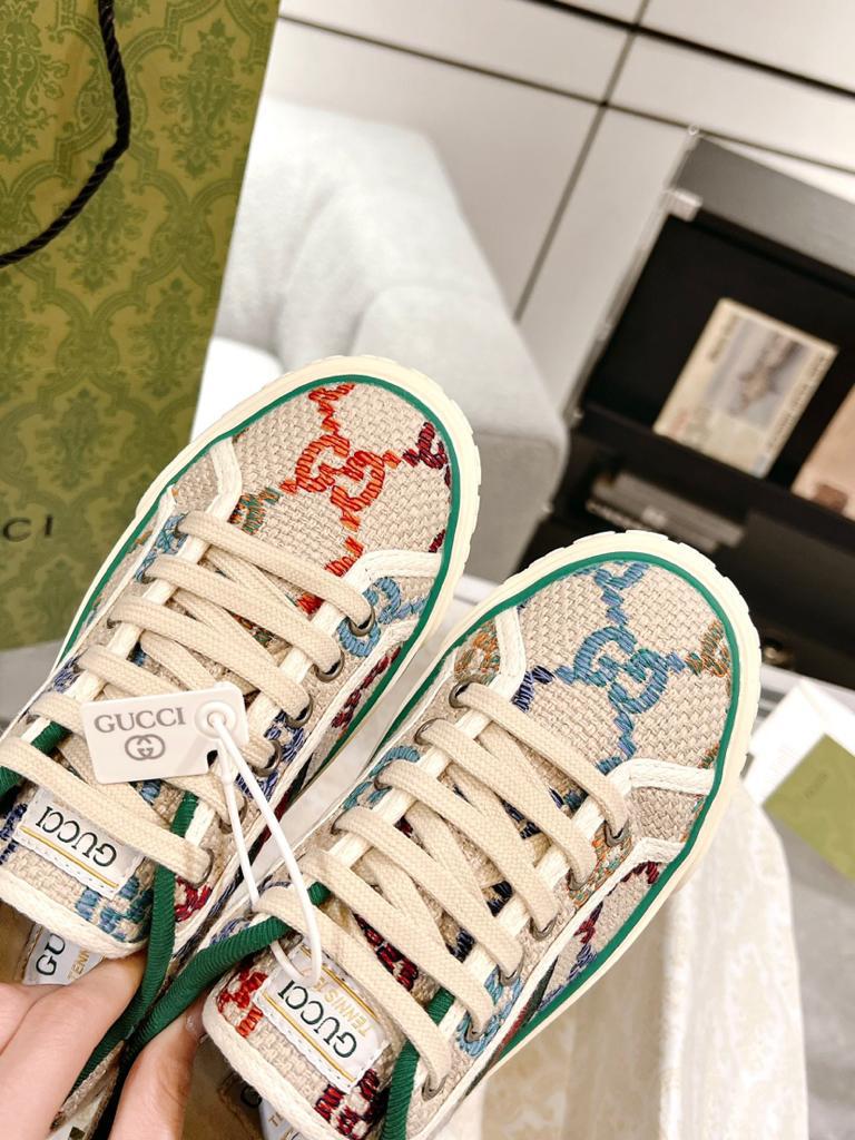 Gucci Tennis 1977 GG Logo White Multi - vstockx