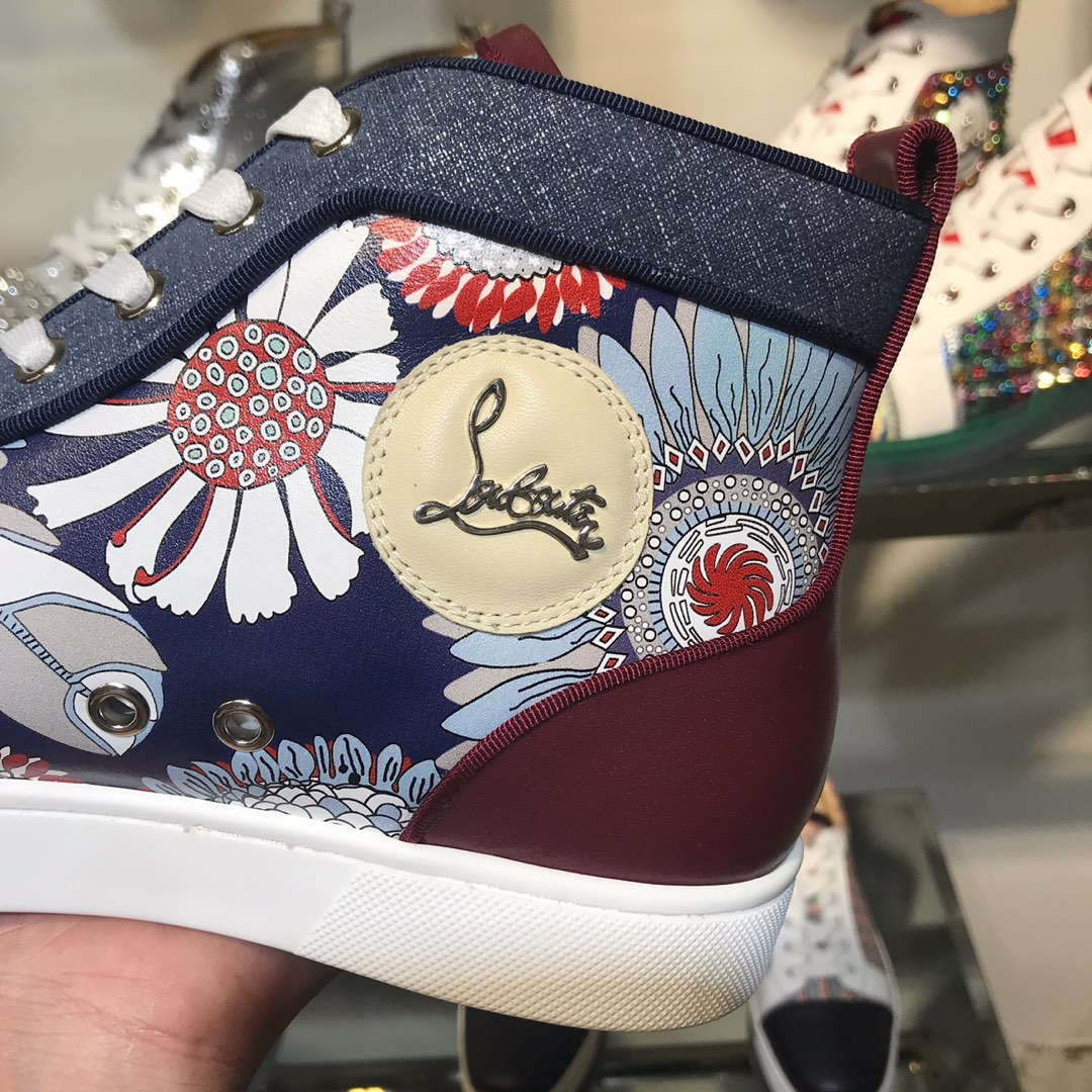 Christian Louboutin Louis Junior Spikes Orlato Flat Sneakers 32 - vstockx