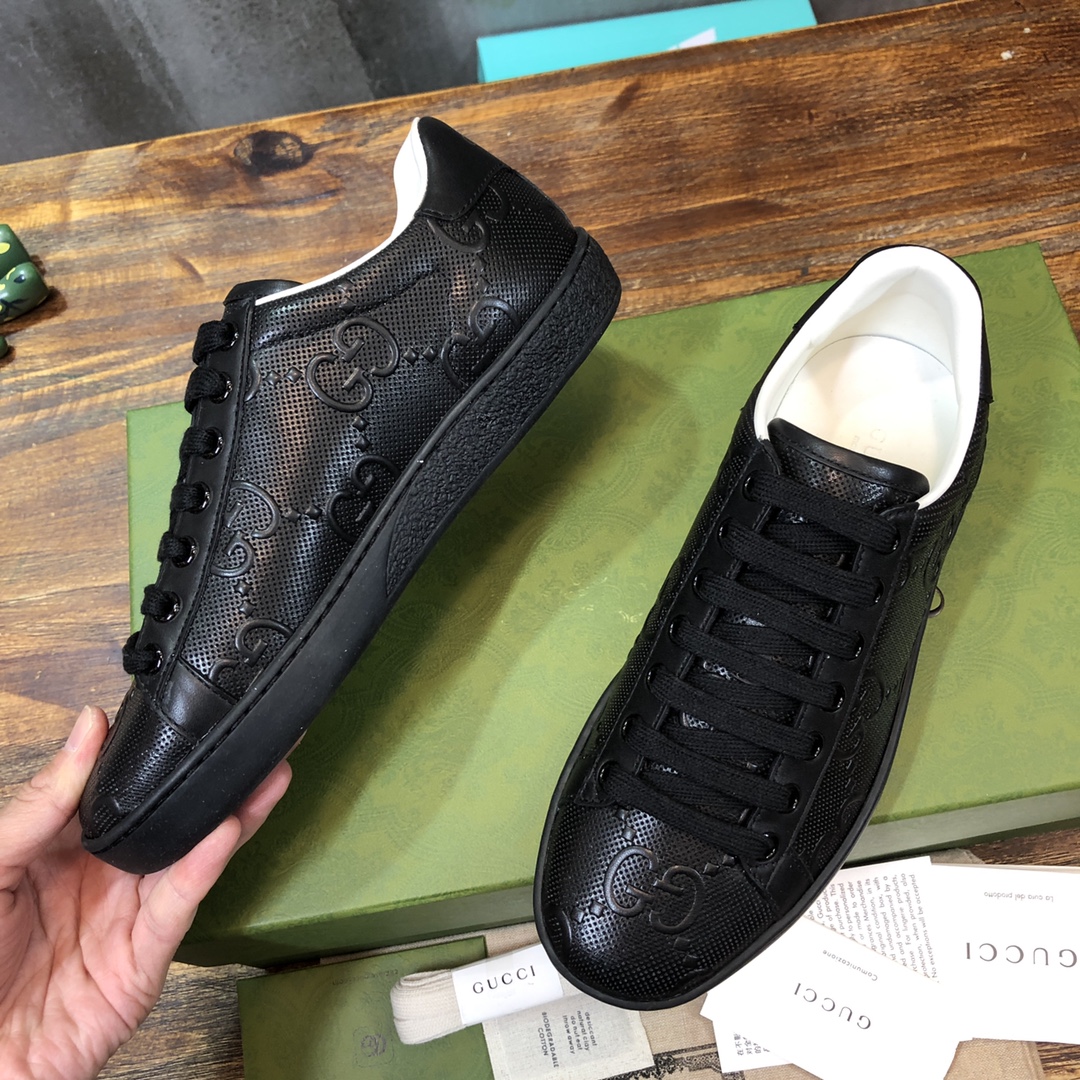Gucci Ace Black GG - vstockx