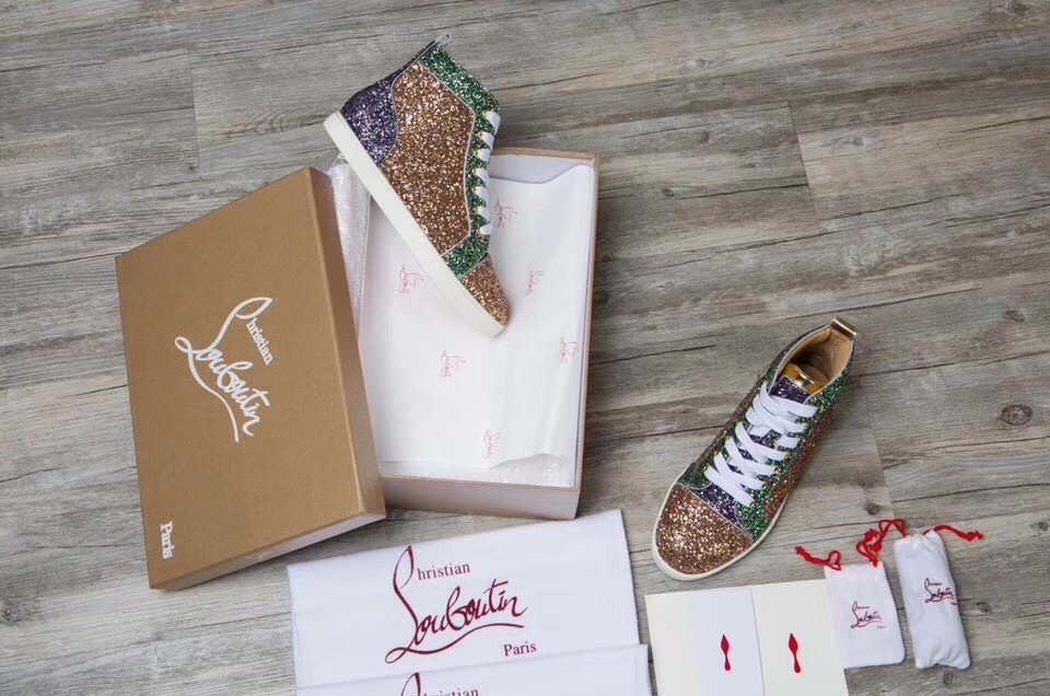 Christian Louboutin Louis Junior Spikes Orlato Flat Sneakers 16 - vstockx