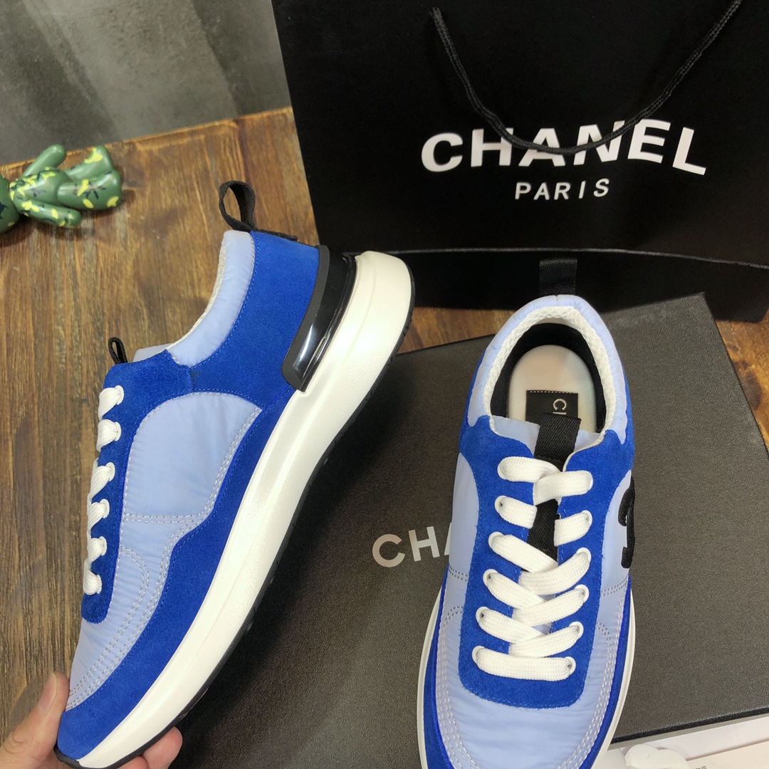 Chanel Fabric & Suede Calfskin Low Top Sneaker 36 - vstockx