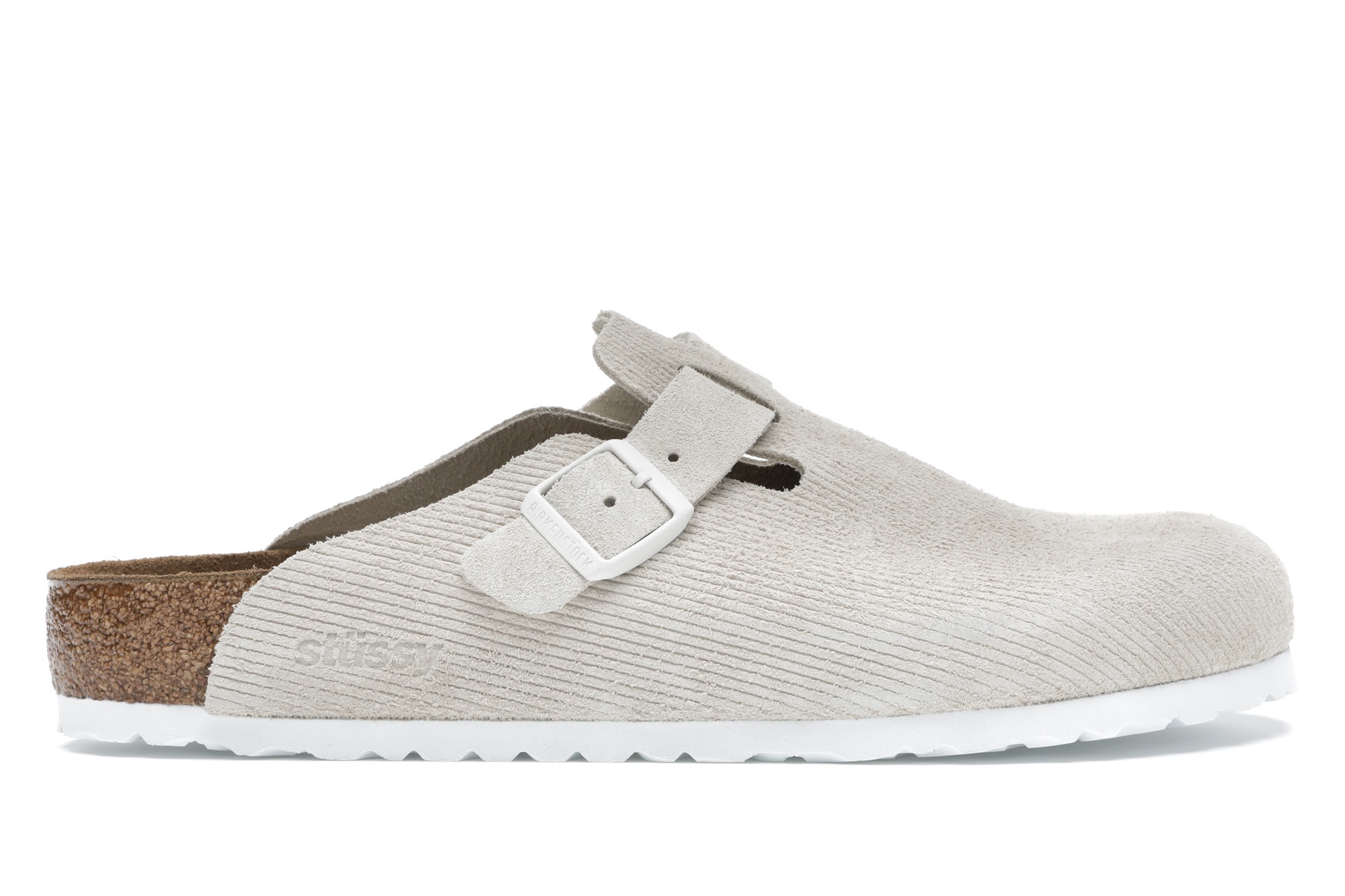 Birkenstock Boston Clogs Stussy Bone - vstockx