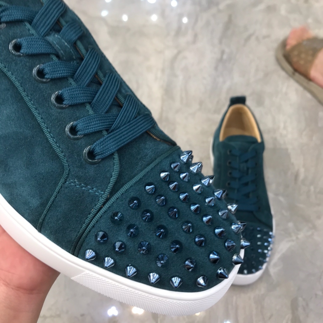 Christian Louboutin Louis Junior Spikes Orlato Flat Sneakers 54 - vstockx