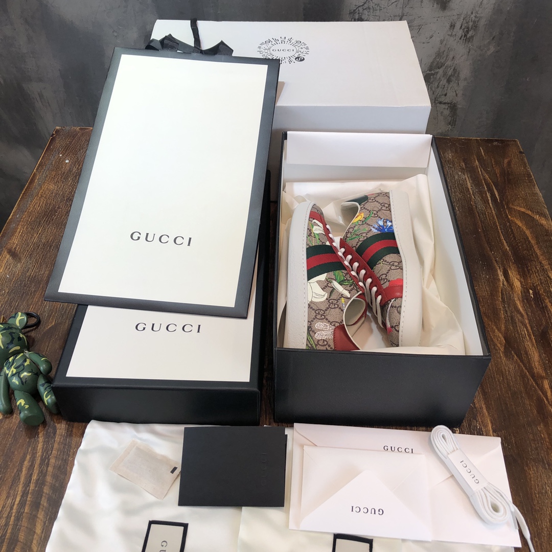 Gucci Ace embroidered sneaker 63 - vstockx