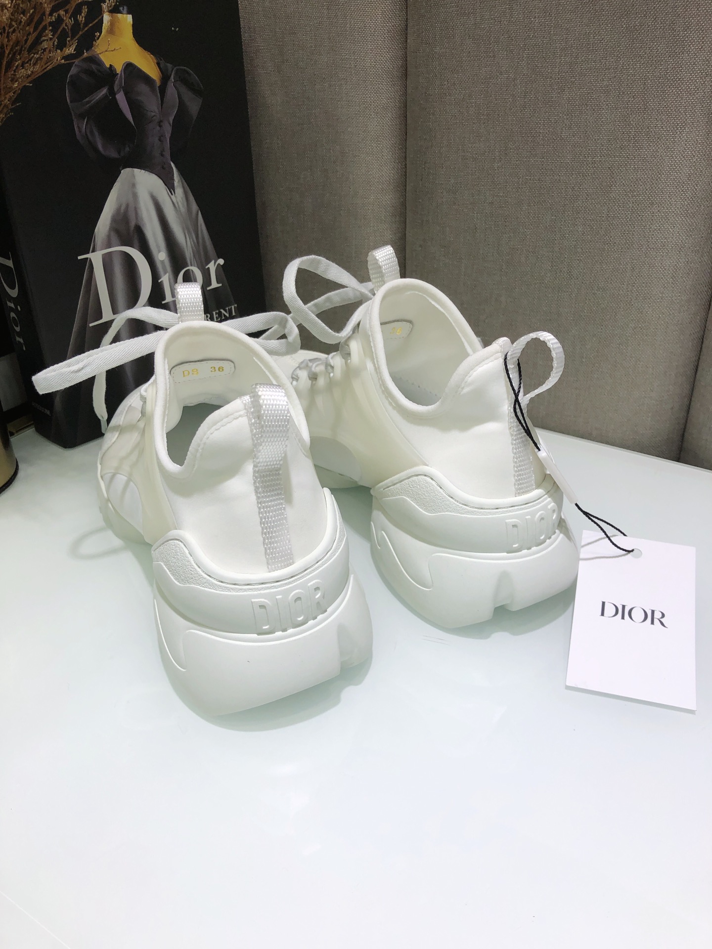 Dior D Connect White Neoprene (W) - vstockx