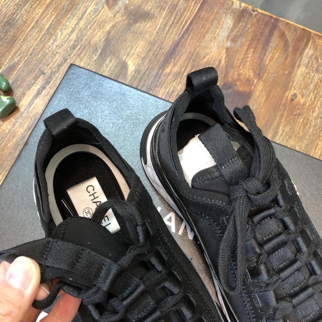 Chanel Fabric & Suede Calfskin Low Top Sneaker 19 - vstockx