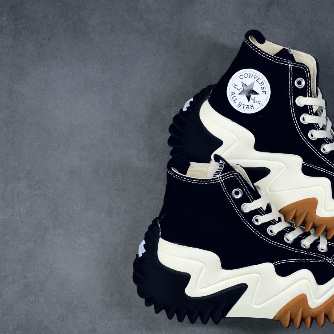 Converse Run Star Motion Black White Gum - vstockx
