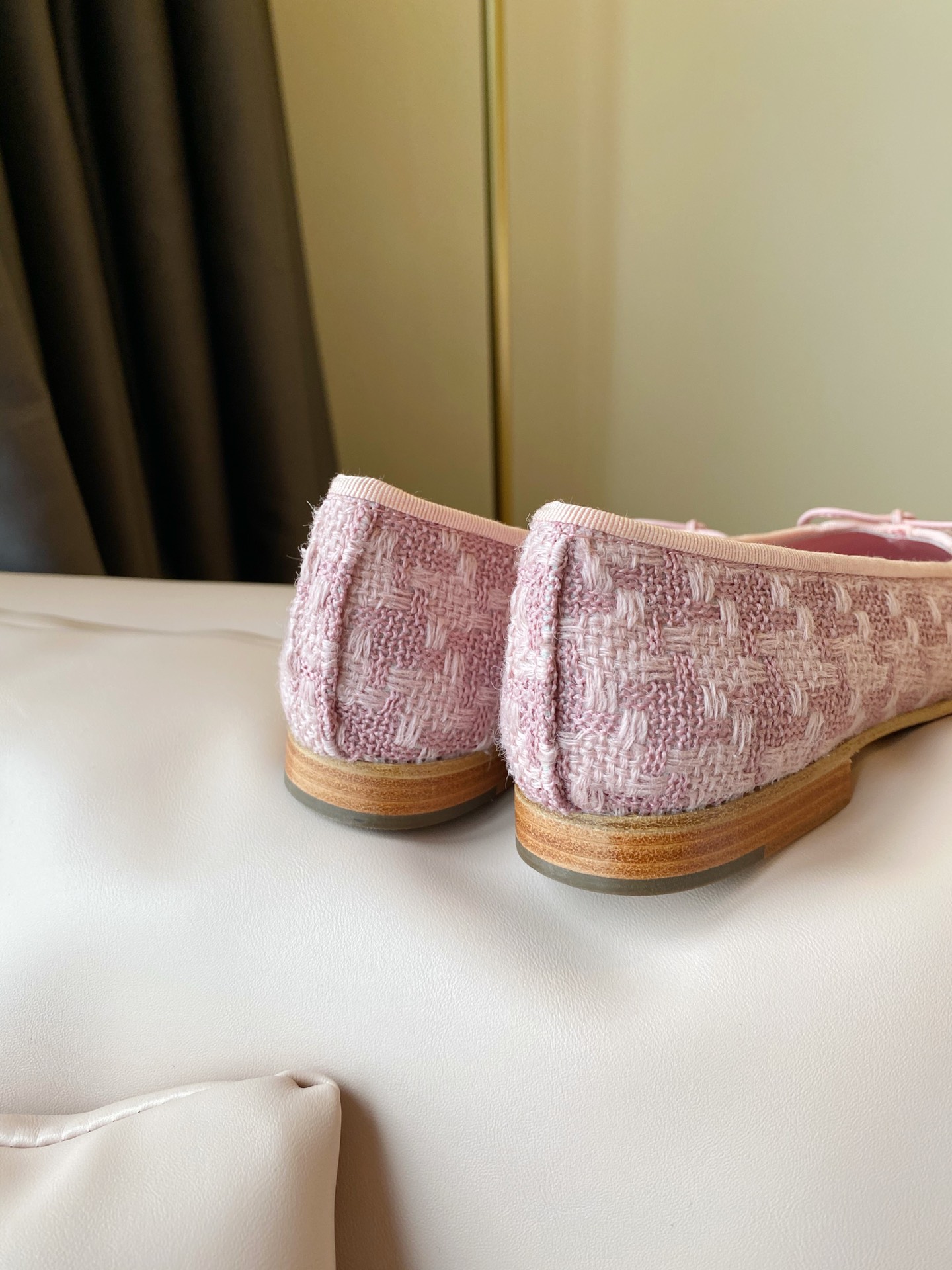 Chanel Ballerinas Fabric & Grosgrain 23 - vstockx