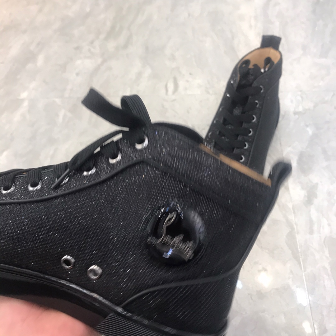 Christian Louboutin Louis Junior Spikes Orlato Flat Sneakers 23 - vstockx