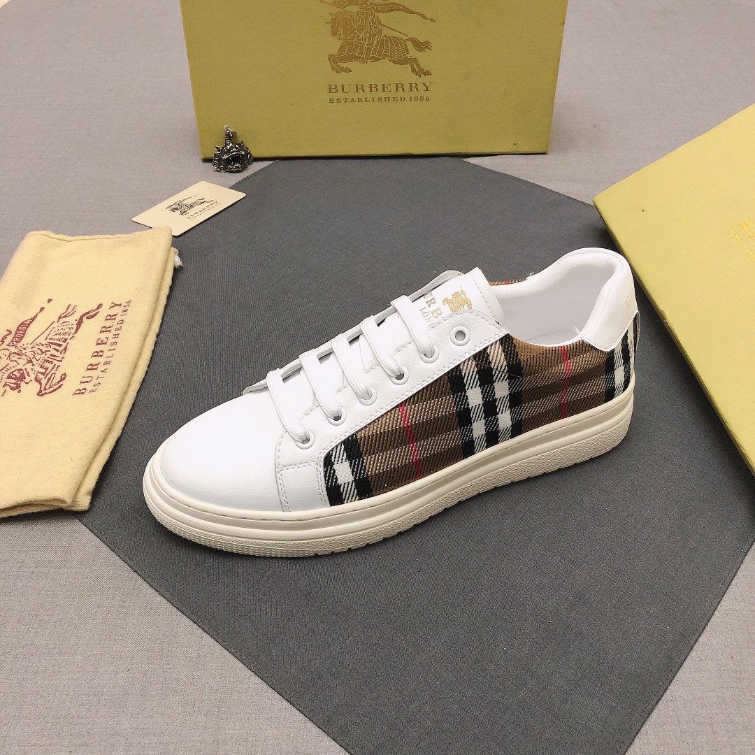 Burberry Perforated Check Sneaker 45 - vstockx