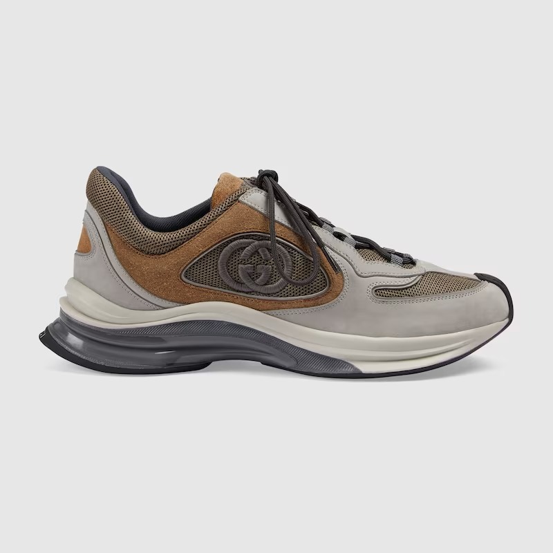 Gucci Run sneakers Light grey suede - vstockx