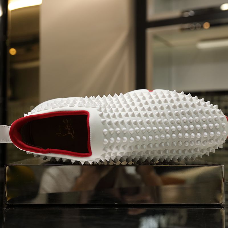 Christian Louboutin Spike Sock Flat Sneakers 6 - vstockx