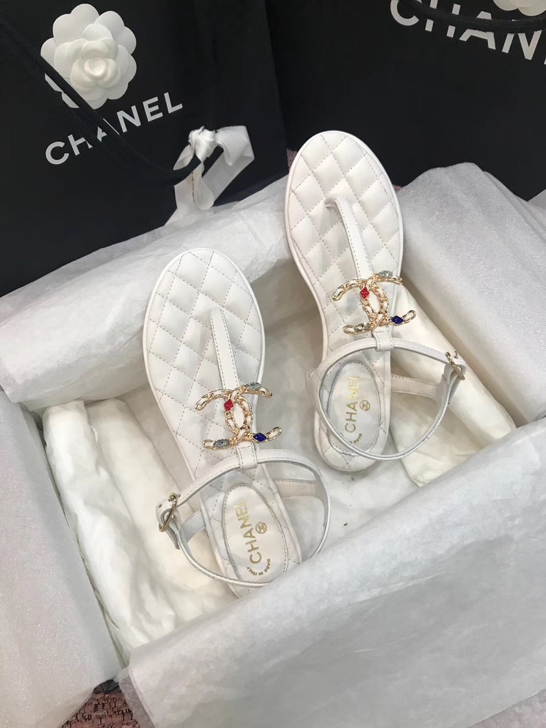 Chanel Slides 50 - vstockx