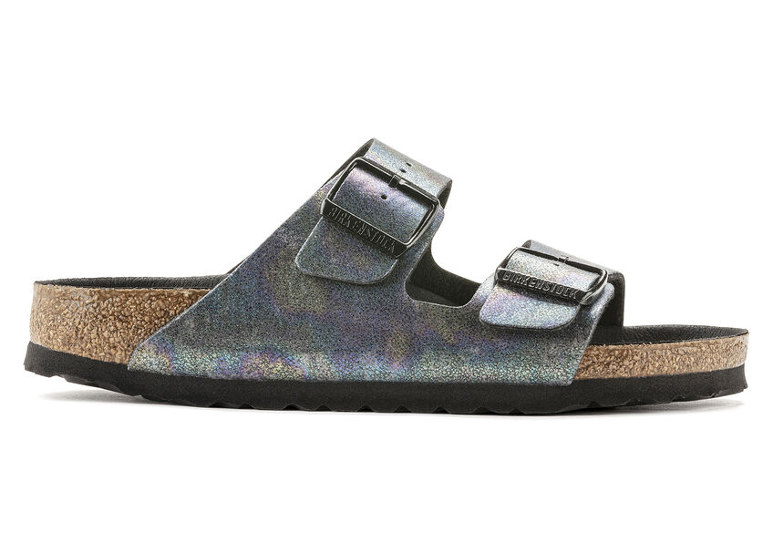 Birkenstock Arizona Microfiber Black Iridescent (Women's) - vstockx