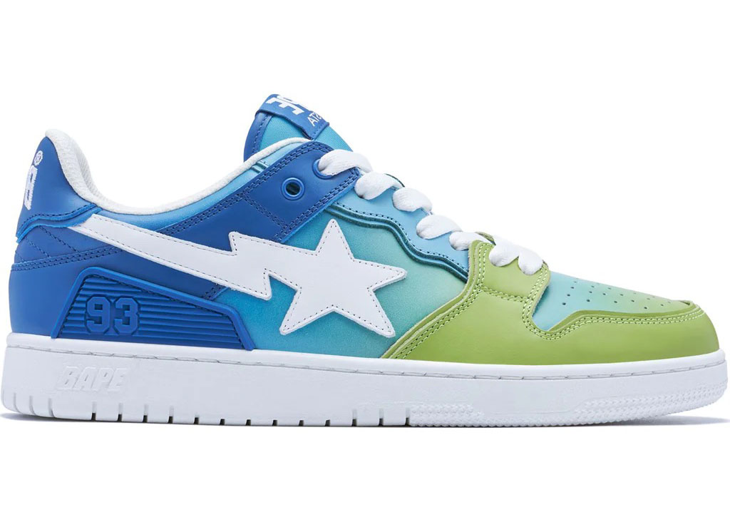 A Bathing Ape Bape SK8 Sta Blue Gradient - vstockx