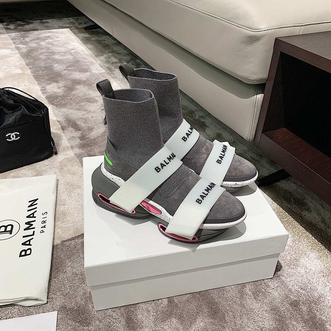 Balmain B-Bold trainers 28 - vstockx