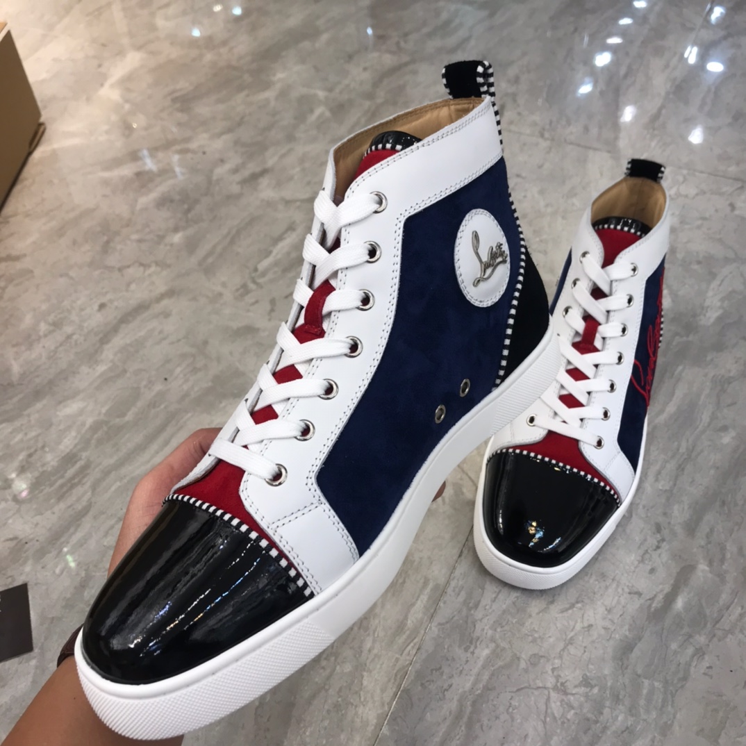 Christian Louboutin Louis Junior Spikes Orlato Flat Sneakers 25 - vstockx