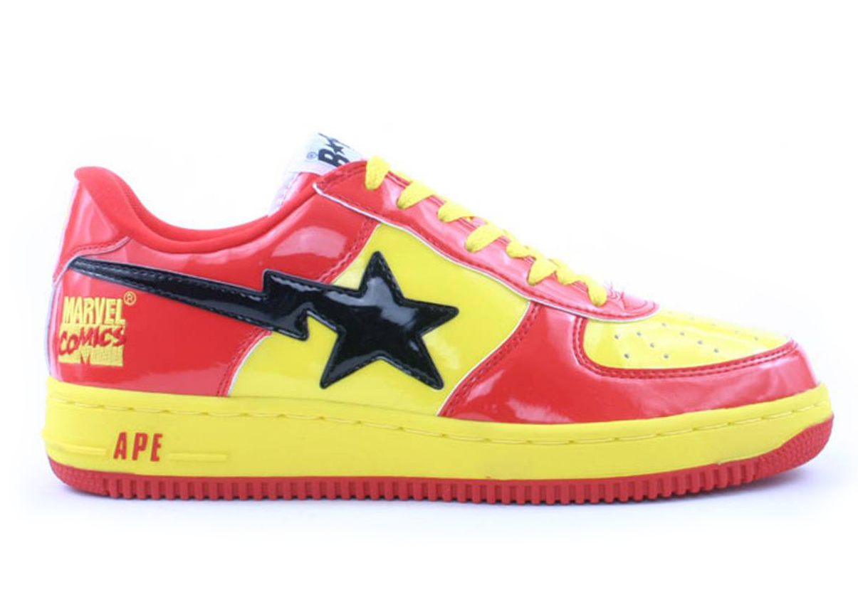 A Bathing Ape Bape Sta Low Marvel Comics Iron Man - vstockx