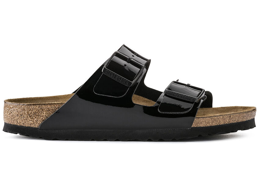 Birkenstock Arizona Birko-Flor Patent Black (Women's) - vstockx