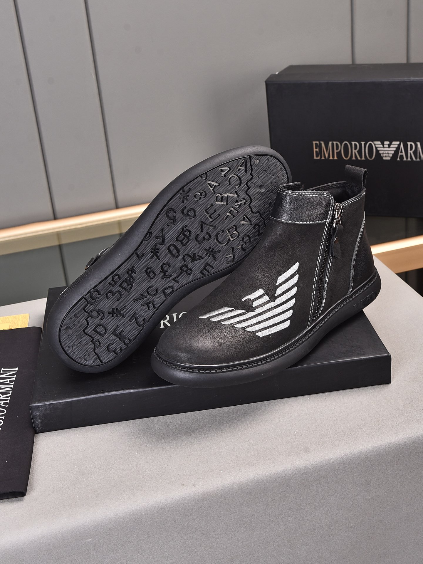 Armani High Top Sneaker 1 - vstockx