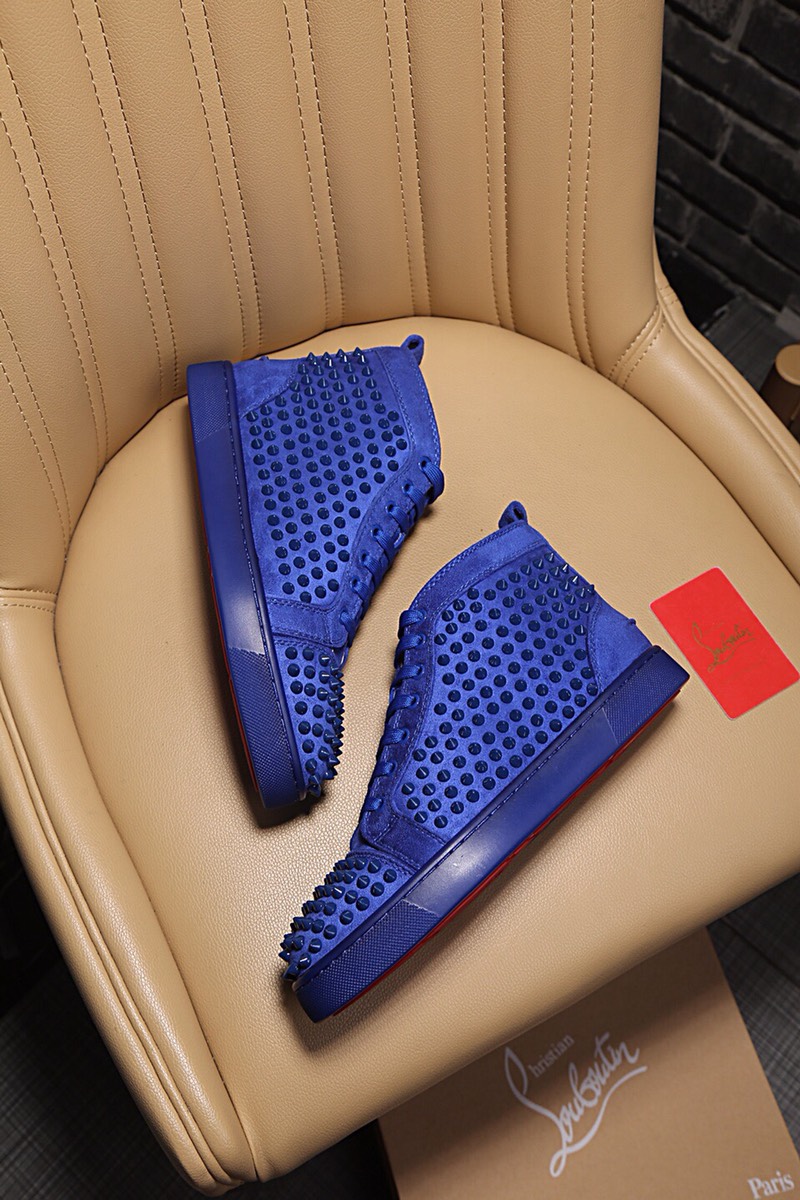 Christian Louboutin Louis Junior Spikes Orlato Flat Sneakers 7 - vstockx
