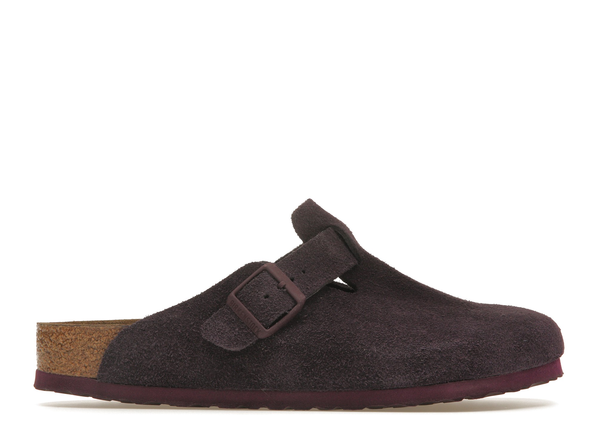 Birkenstock Boston Soft Footbed Suede Wine - vstockx