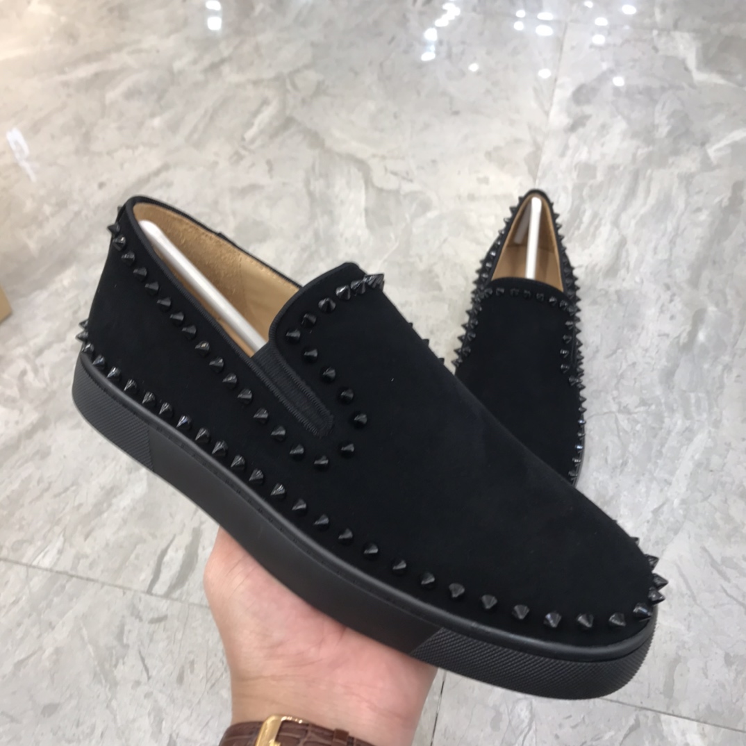 Christian Louboutin Louis Junior Spikes Orlato Flat Sneakers 61 - vstockx