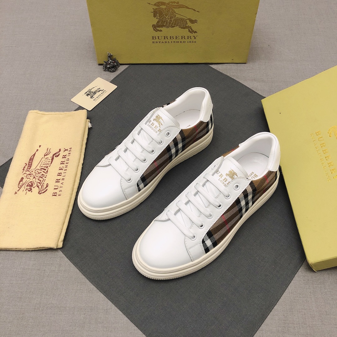 Burberry Perforated Check Sneaker 45 - vstockx