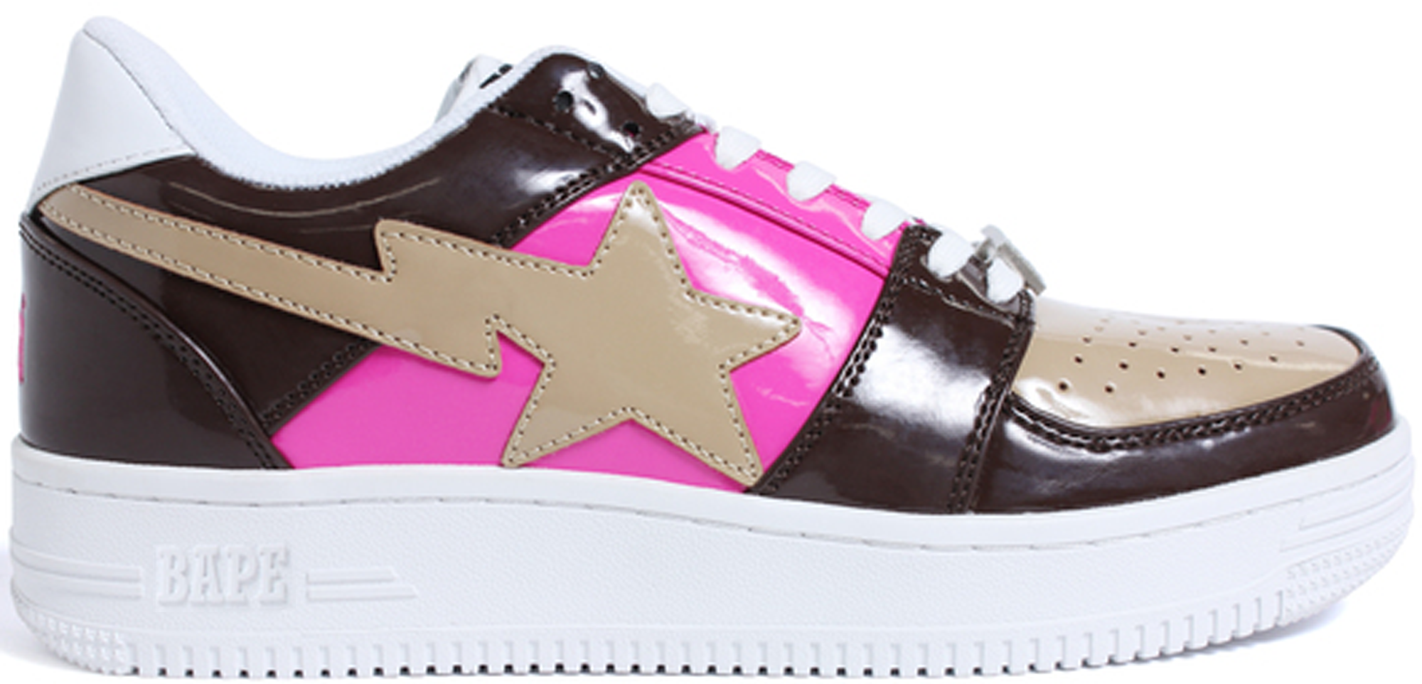 A Bathing Ape Bape Sta Low Brown Pink Beige (2017) - vstockx