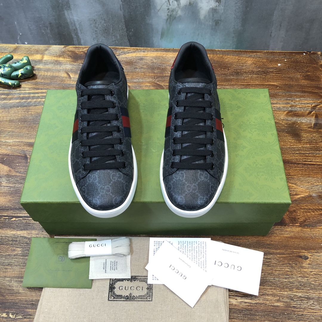 Gucci Ace GG Supreme Black - vstockx