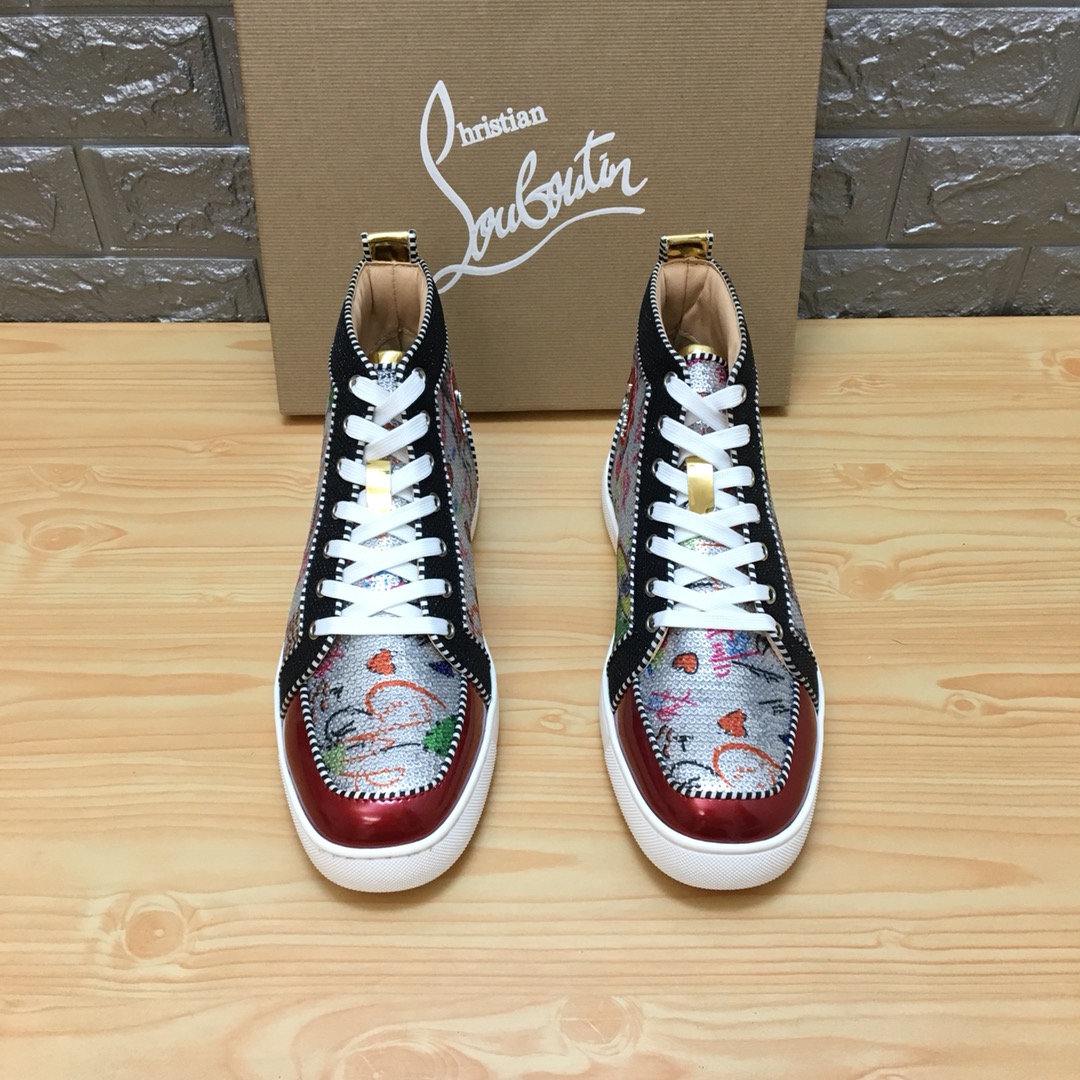 Christian Louboutin Louis Junior Spikes Orlato Flat Sneakers 13 - vstockx