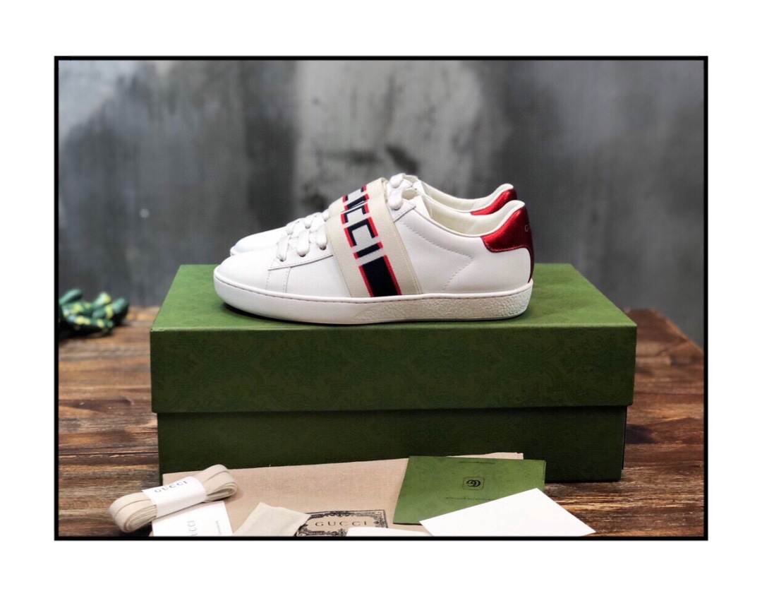 Gucci Ace Stripe Ivory - vstockx