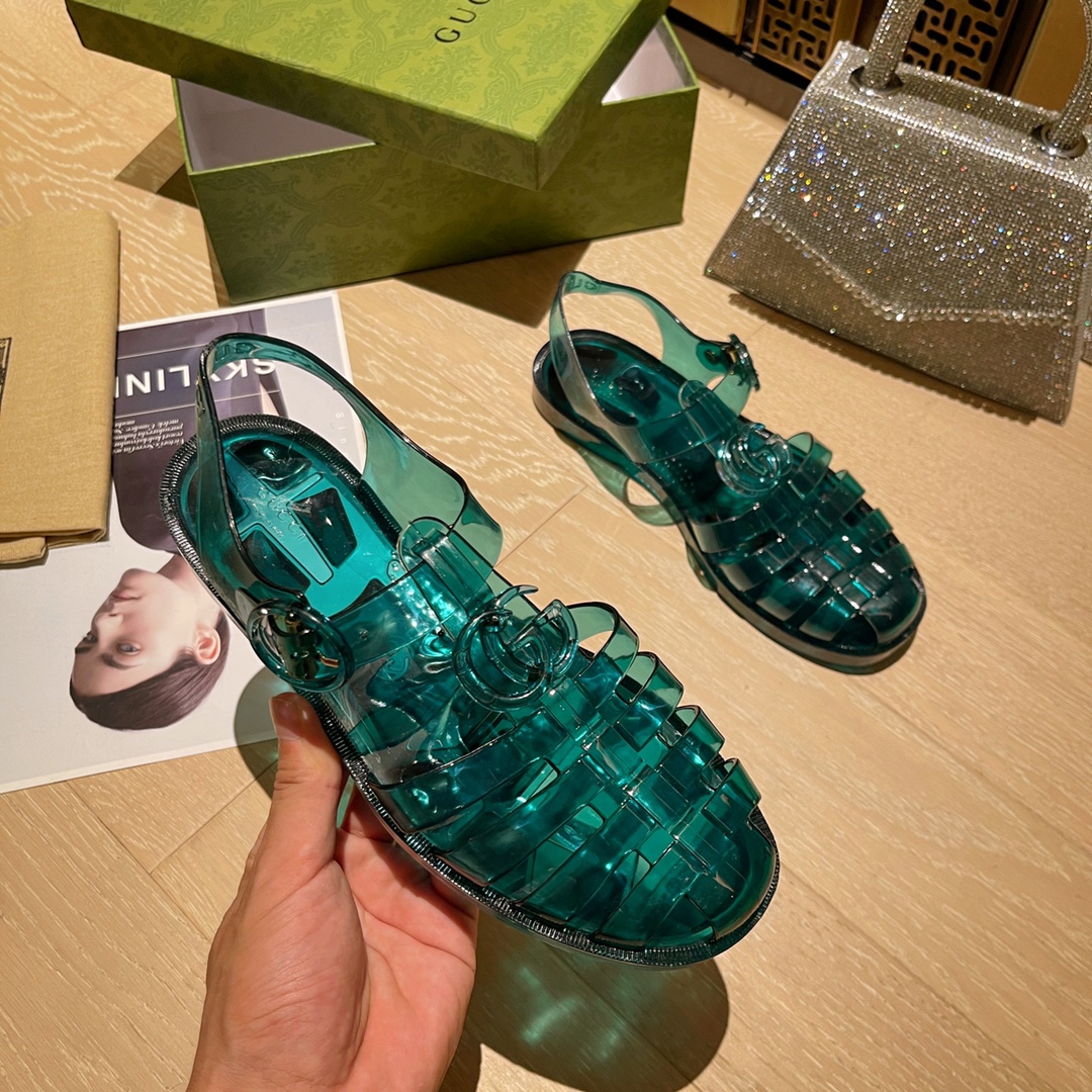 Gucci Women's sandal with Double G Women 11 - vstockx