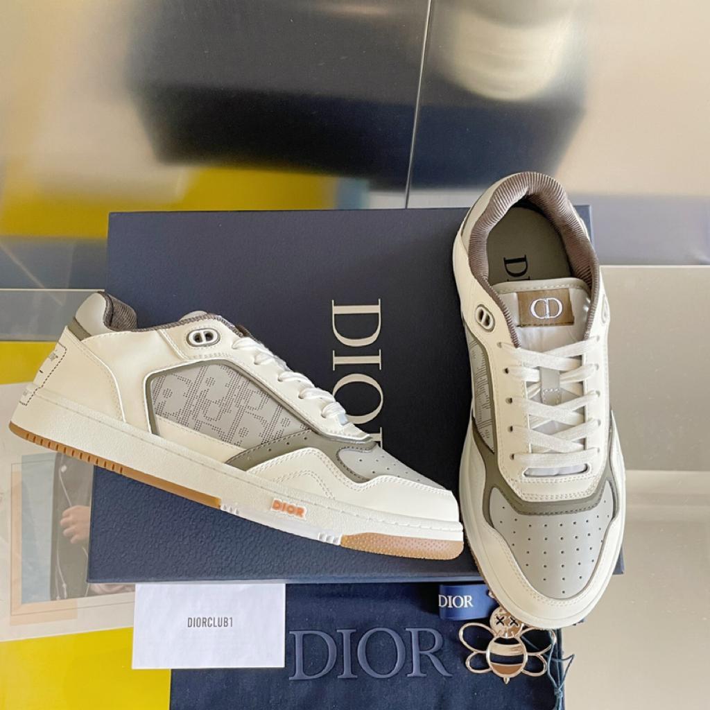 Dior B27 Low by Birkenstock Cream Greige Greige Dior Oblique - vstockx