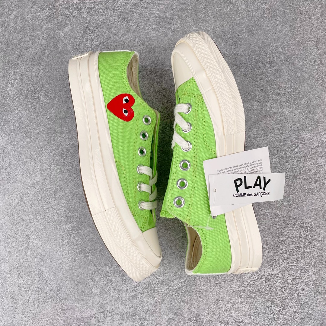 Converse Chuck Taylor All-Star 70s Ox Comme des Garcons Play Bright Green - vstockx