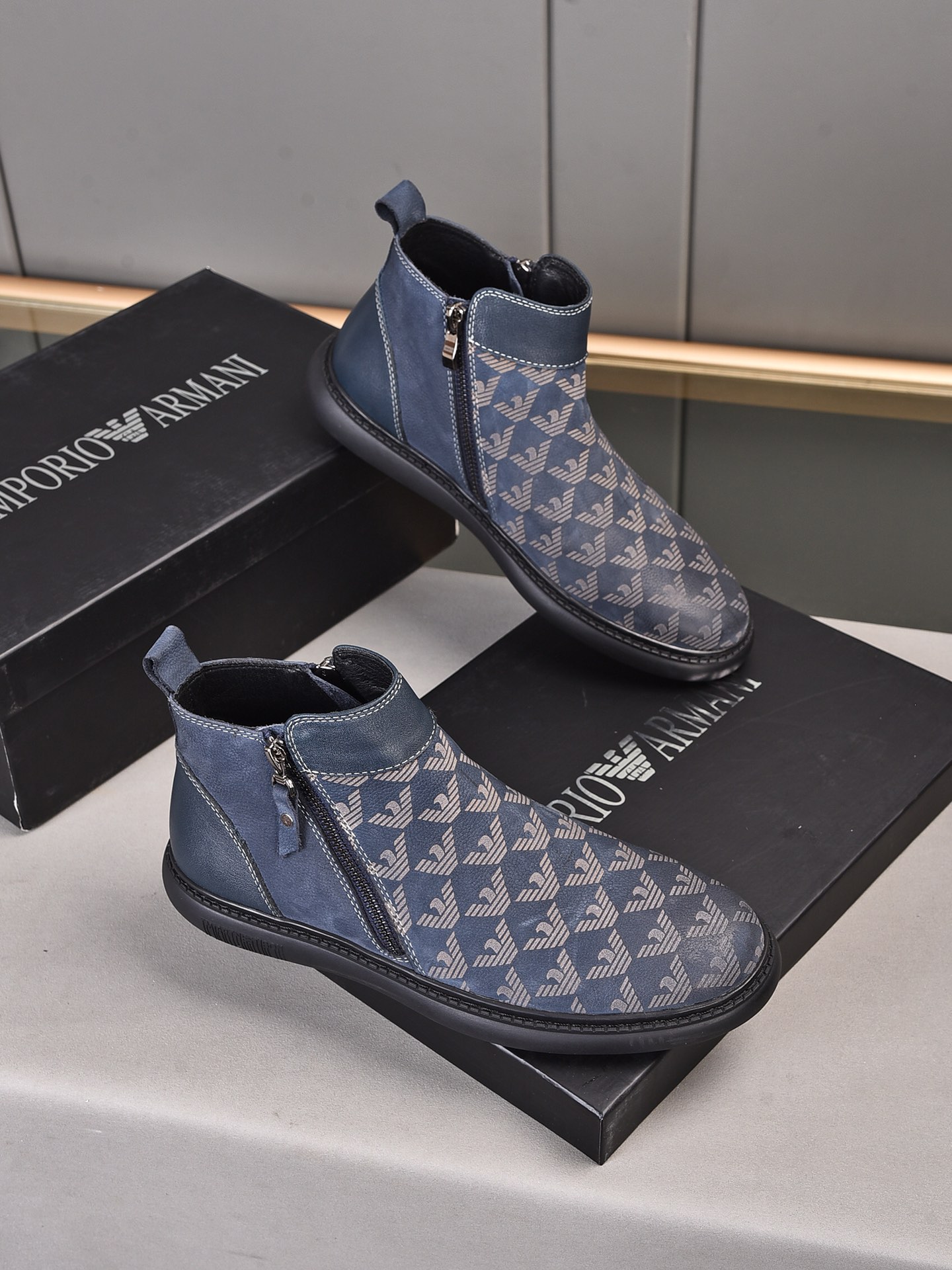 Armani High Top Sneaker 4 - vstockx