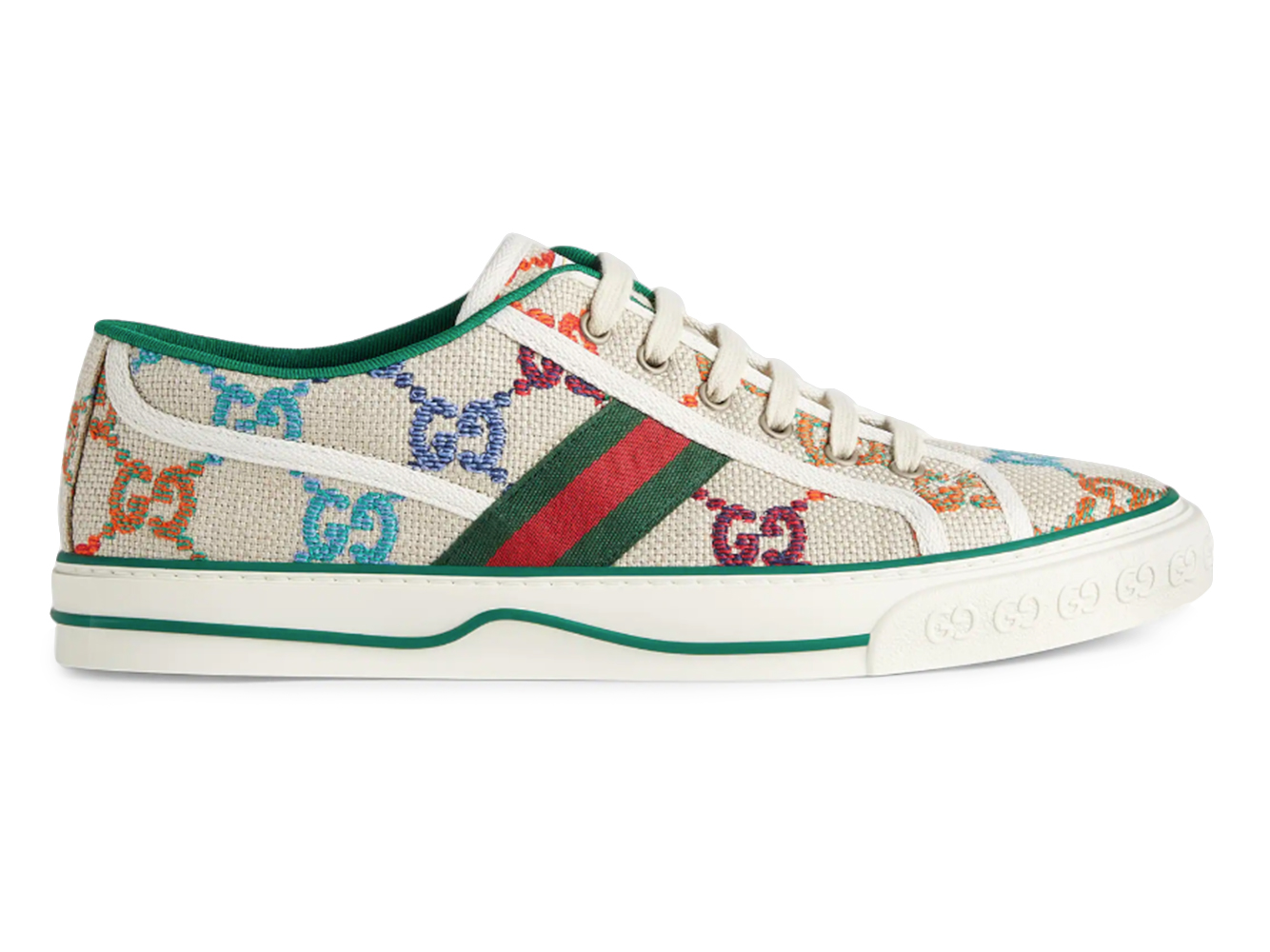 Gucci Tennis 1977 GG Logo White Multi - vstockx