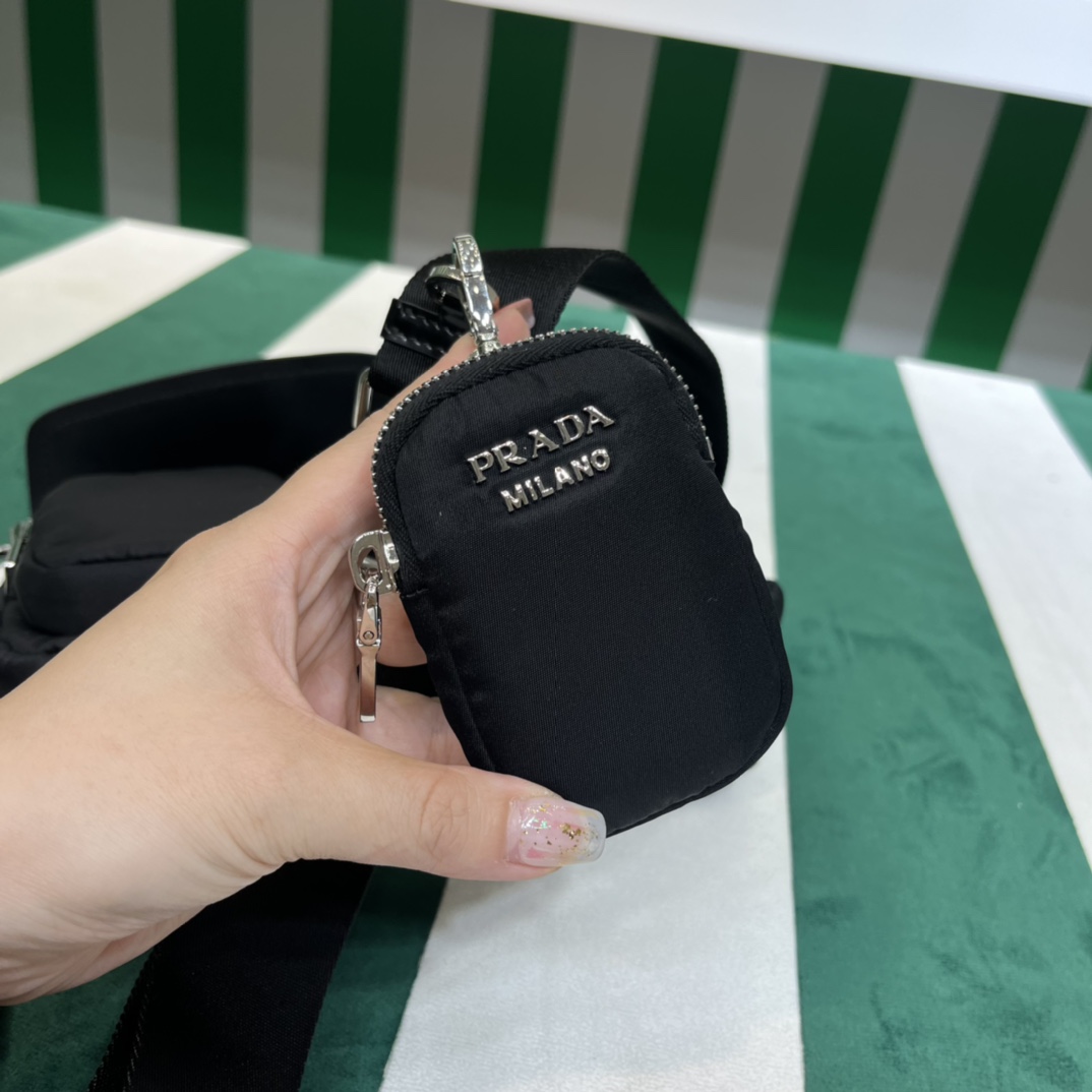 Handbags Prada 1BD295 size:22*7.5*14 cm - vstockx