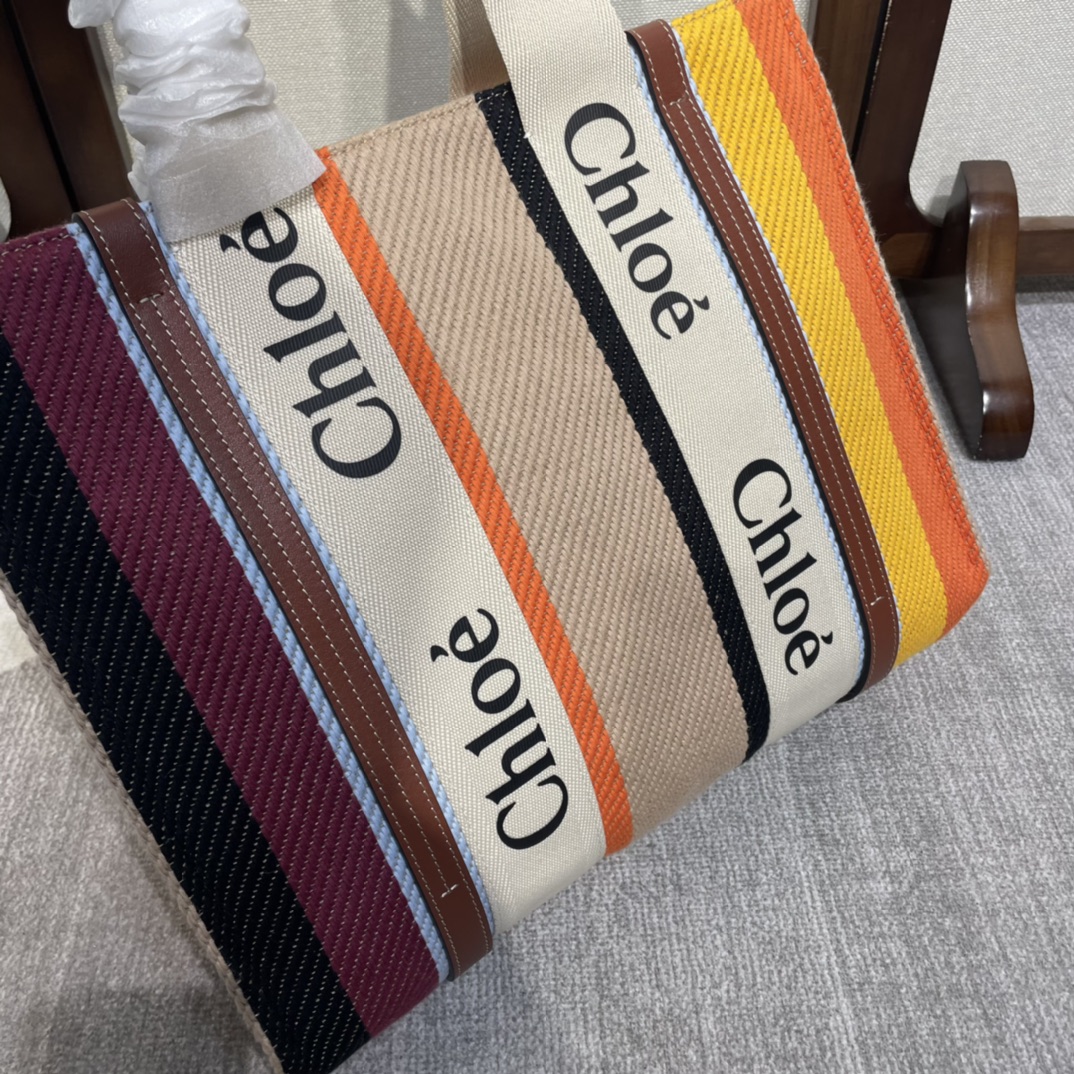 Handbags Chloe Woody 6043 size:37-26-12 cm - vstockx